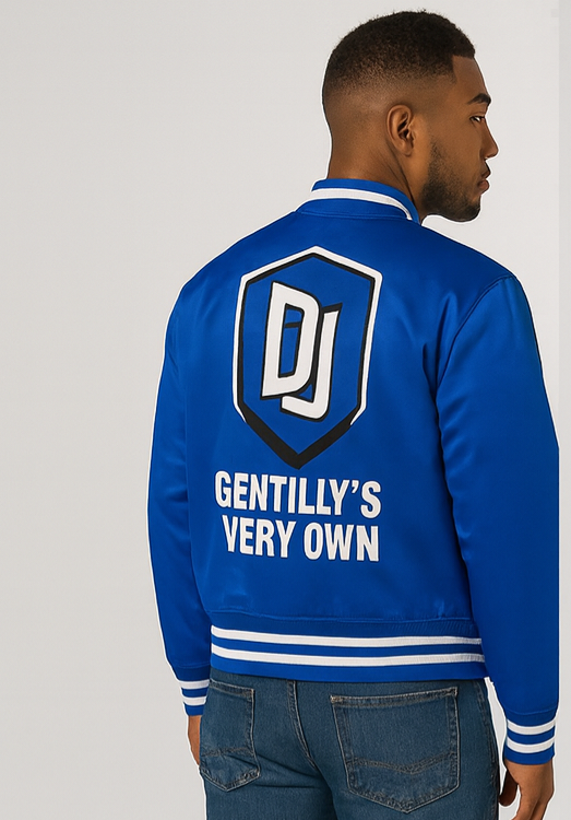Gentilly’s Very Own – Royal Blue Satin Bomber (Full-Length) PRE-ORDER NOW