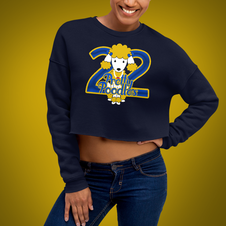 Pretty Poodles Cropped Sweater