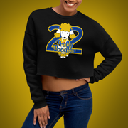 Pretty Poodles Cropped Sweater