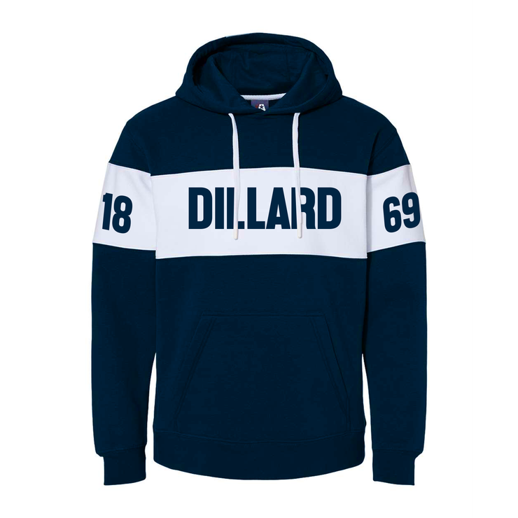 (Discontinued) DU Varsity Unisex Fleece Color-blocked Hooded Sweatshirt