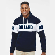 (Discontinued) DU Varsity Unisex Fleece Color-blocked Hooded Sweatshirt